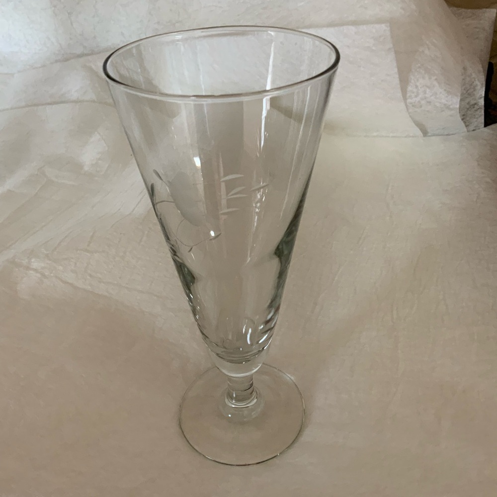 Princess House Elegant Pilsner Heritage Clear Glass